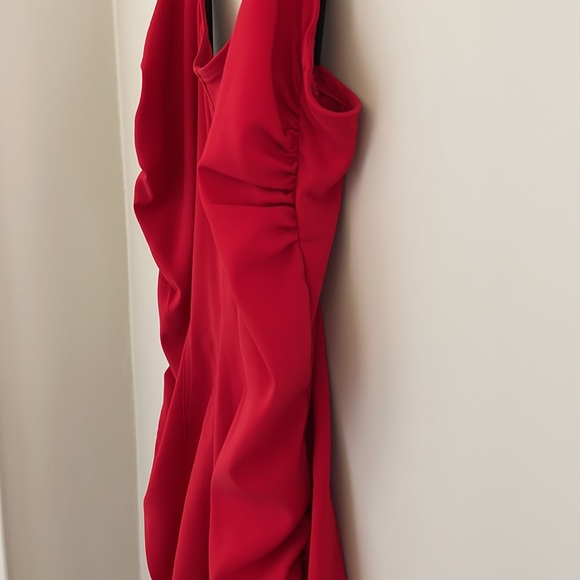 Red Hot Designer Cocktail Dress ❤️ 🔥 Medium - Picture 3 of 5